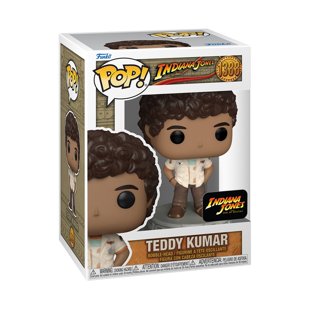 Indiana Jones and the Dial of Destiny Teddy Kumar #1388 Funko Pop! Vinyl Figure - Outer Limit Toys
