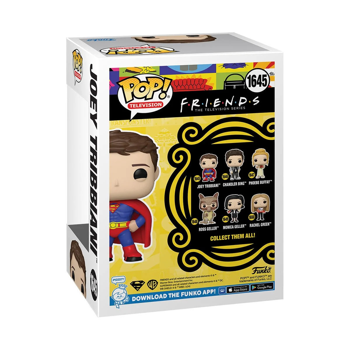 Friends Joey Tribbiani Superman Funko Pop! Vinyl Figure #1645 - Outer Limit Toys