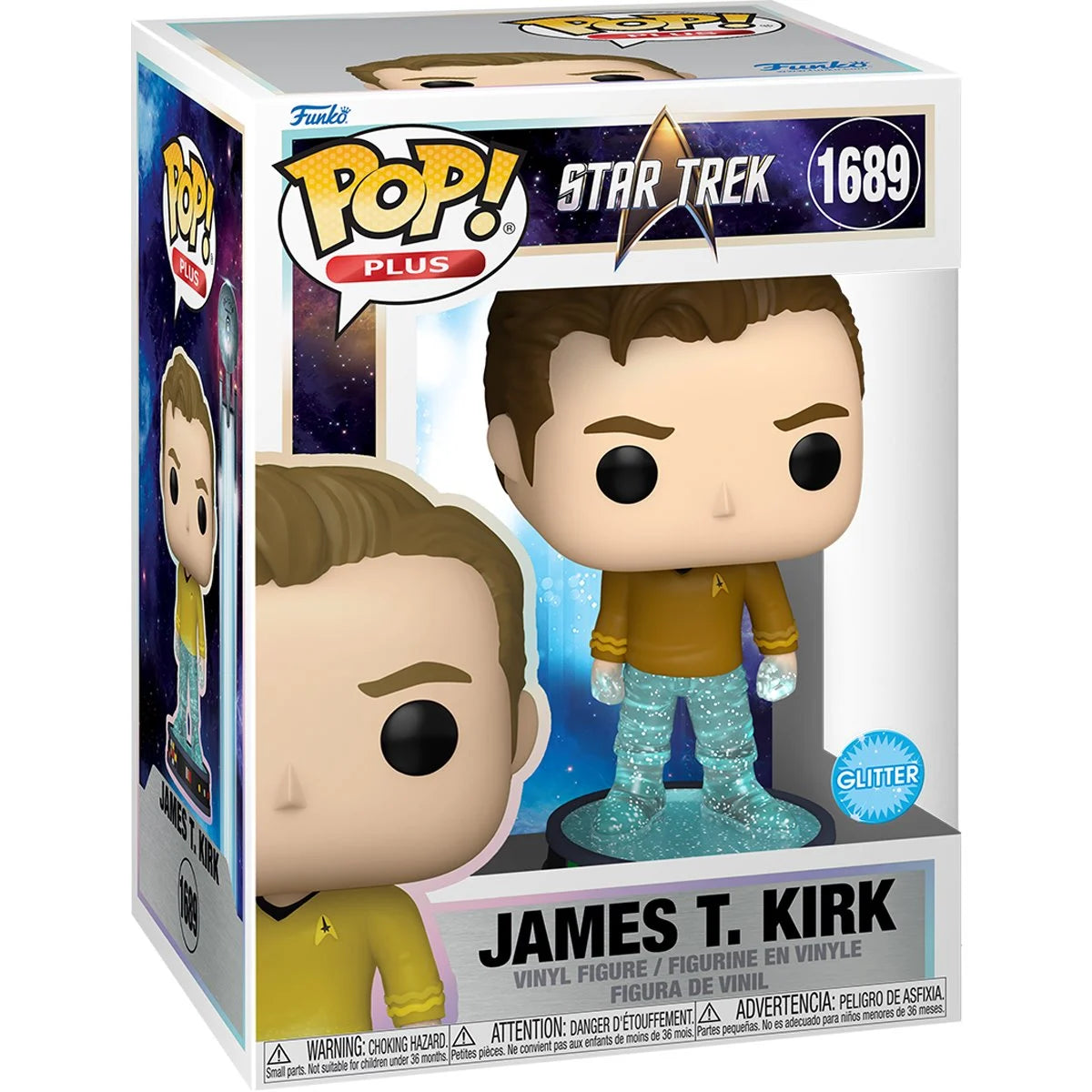 Star Trek Transporter James T. Kirk Glitter Funko Pop! Vinyl Figure Plus #1689 - Outer Limit Toys