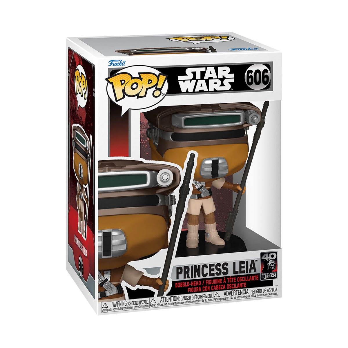 Star Wars: Return of the Jedi 40th Anniversary Princess Leia (Boushh) Funko Pop! Vinyl Figure #606 - Outer Limit Toys