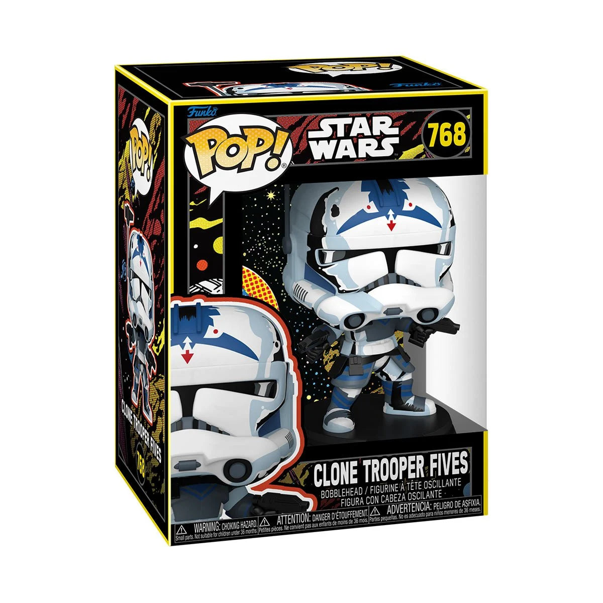 Star Wars: The Clone Wars Clone Trooper Fives (Retro) Funko Pop! Vinyl Figure #768 - Outer Limit Toys