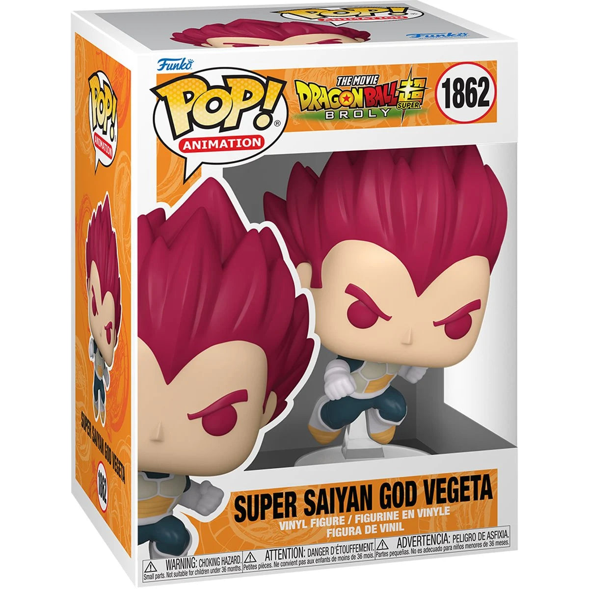 Dragon Ball Super: Broly Super Saiyan God Vegeta Funko Pop! Vinyl Figure #1862 - Outer Limit Toys