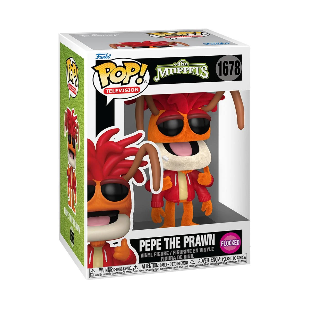 The Muppets Pepe the Prawn Flocked Funko Pop! Vinyl Figure #1678 - Specialty