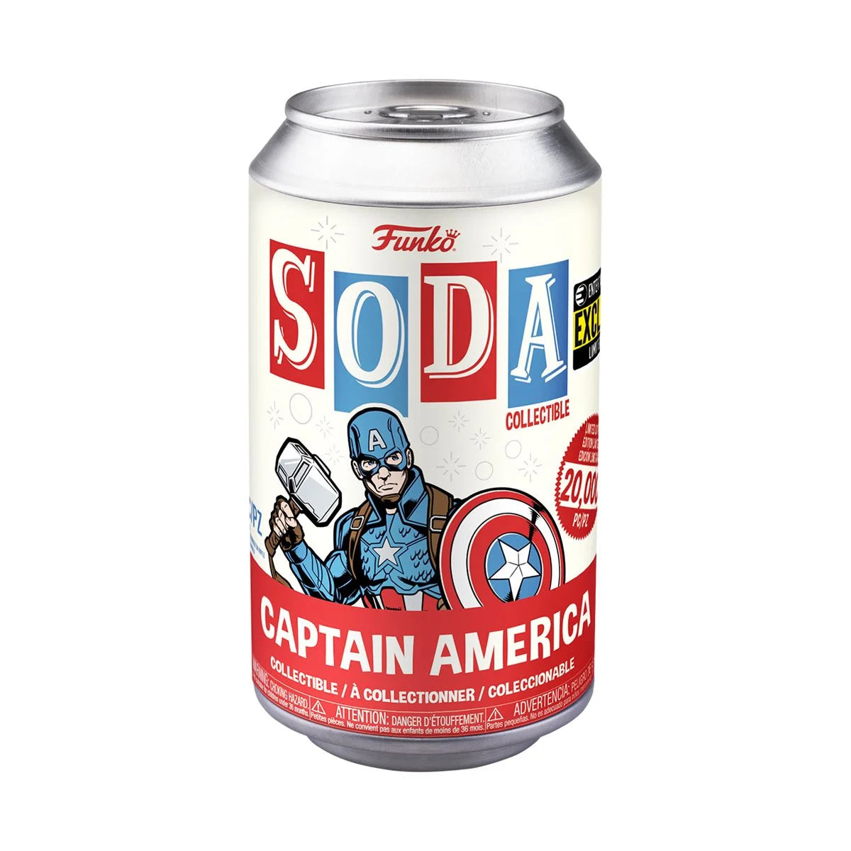 Avengers: Endgame Captain America Vinyl Funko Soda Figure - Entertainment Earth Exclusive - Outer Limit Toys