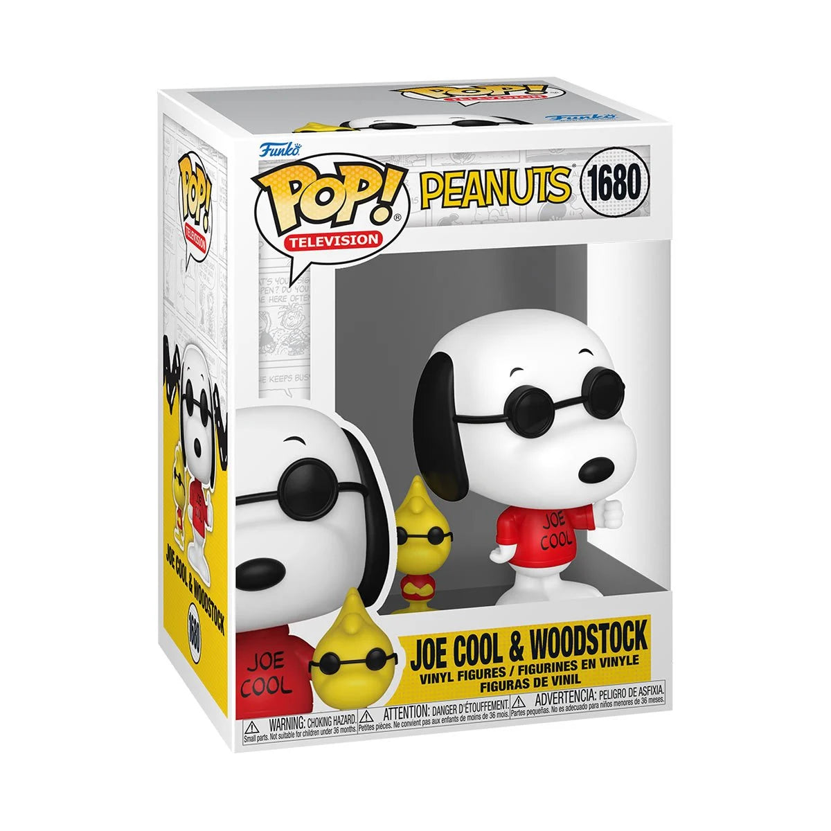 Peanuts Joe Cool & Woodstock Funko Pop Vinyl Figure and Buddy #1680 - Outer Limit Toys