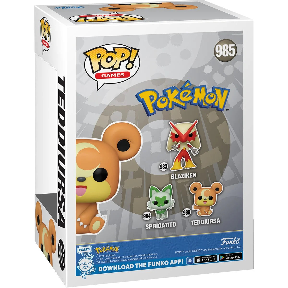 Pokemon Teddiursa Funko Pop! Vinyl Figure #985 - Outer Limit Toys