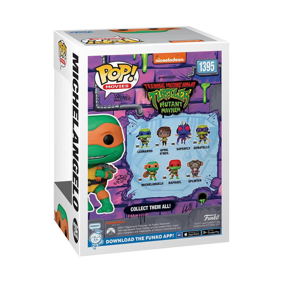 Teenage Mutant Ninja Turtles: Mutant Mayhem Michelangelo Funko Pop! Vinyl Figure #1395 - Outer Limit Toys