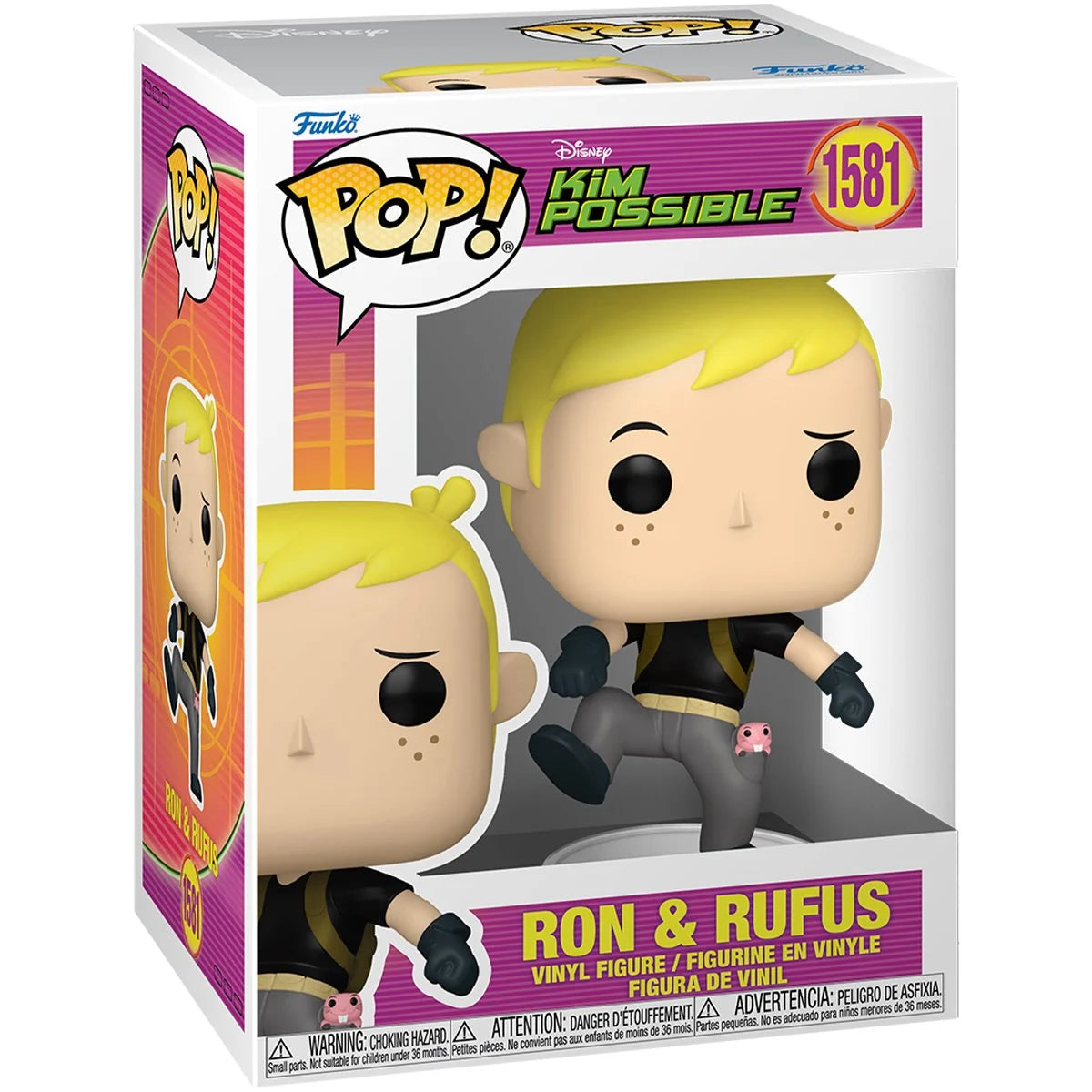 Kim Possible Ron & Rufus Funko Pop! Vinyl Figure #1581 - Outer Limit Toys