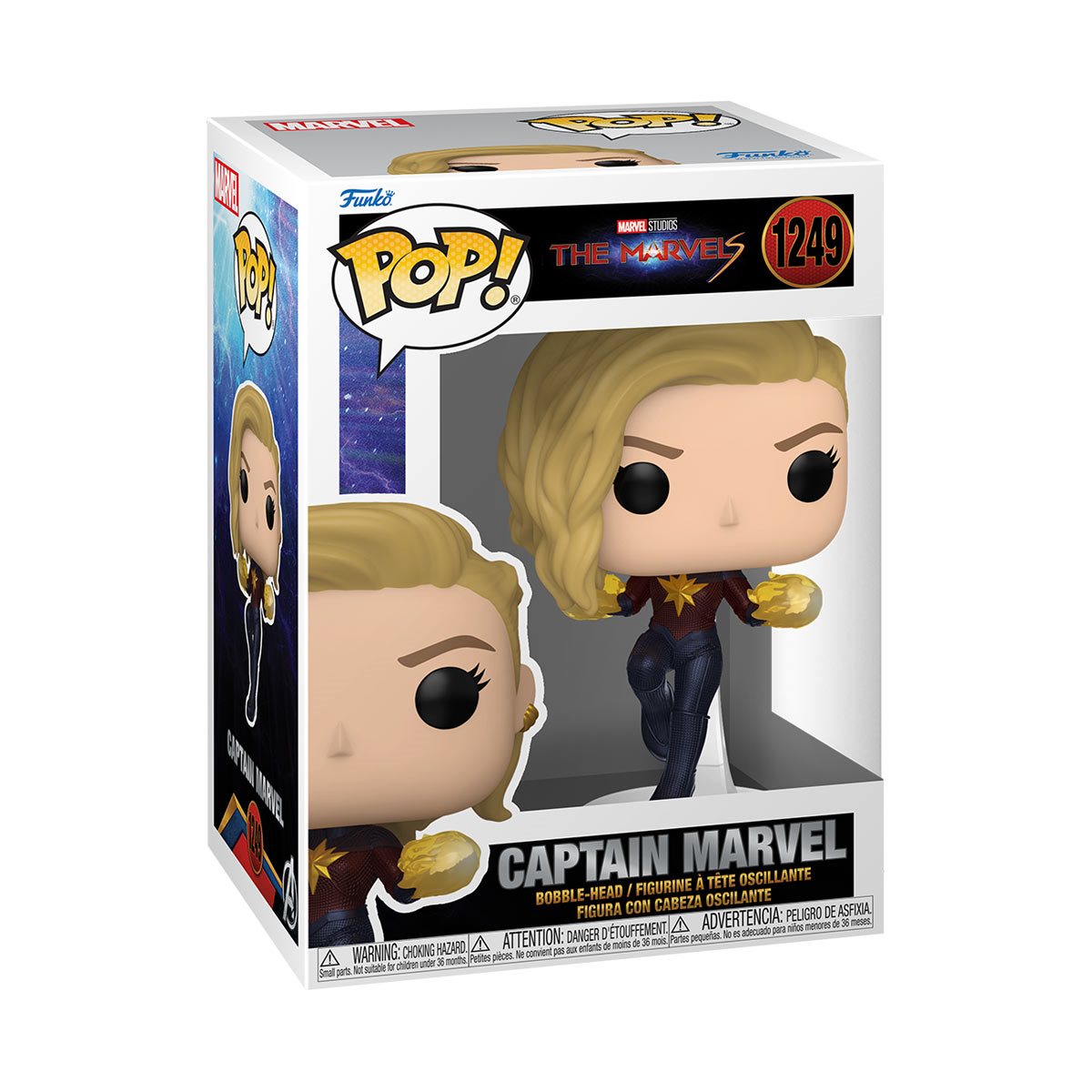The Marvels Captain Marvel Funko Pop! Vinyl Figure #1249 - Outer Limit Toys