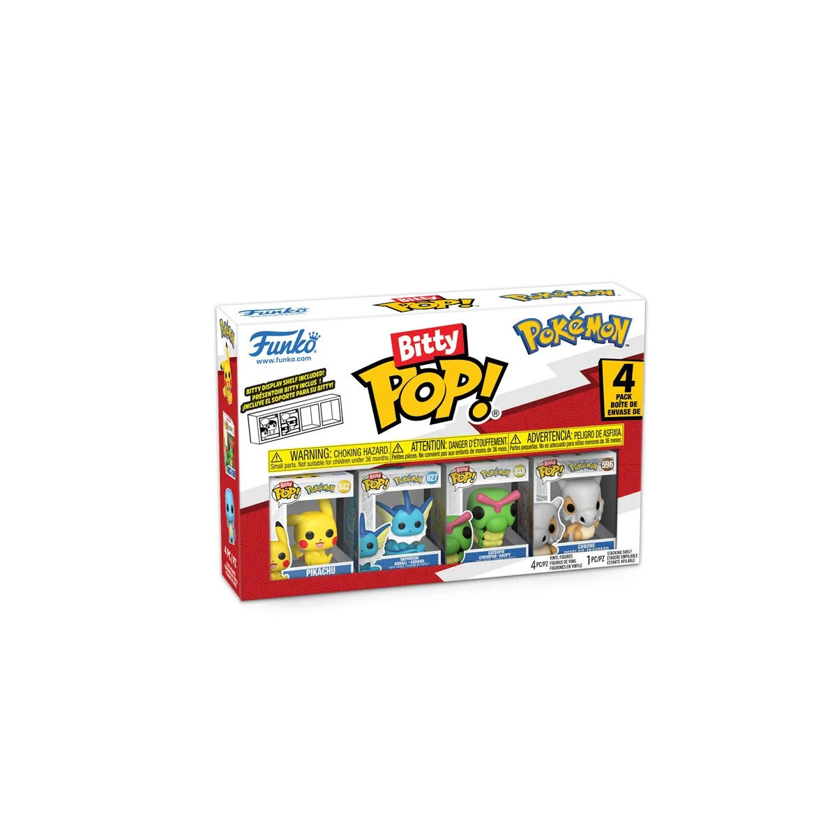 Pokemon Pikachu Funko Bitty Pop! Mini-Figure 4-Pack