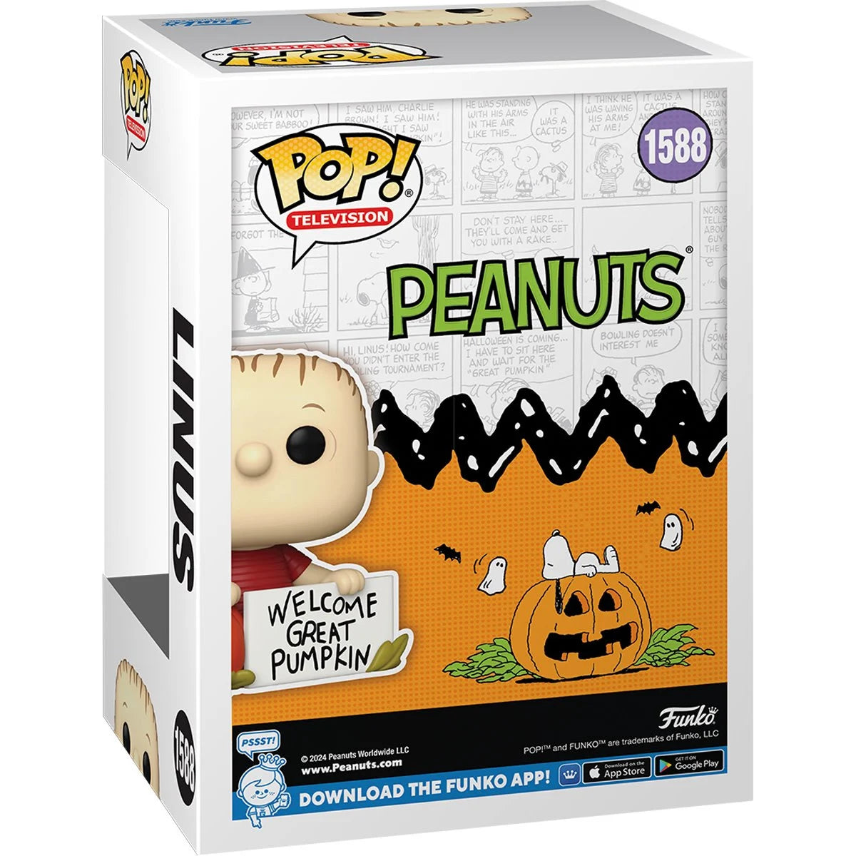 It's the Great Pumpkin Charlie Brown Linus Funko Pop! Vinyl Figure #1588