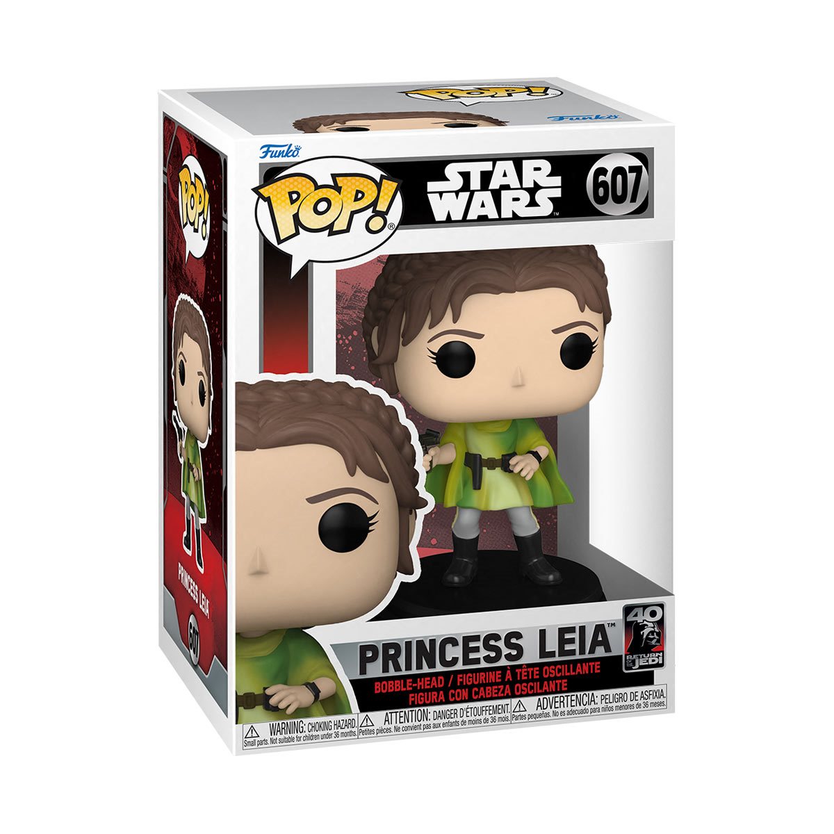 Star Wars: Return of the Jedi 40th Anniversary Princess Leia (Endor) Funko Pop! Vinyl Figure #607 - Outer Limit Toys