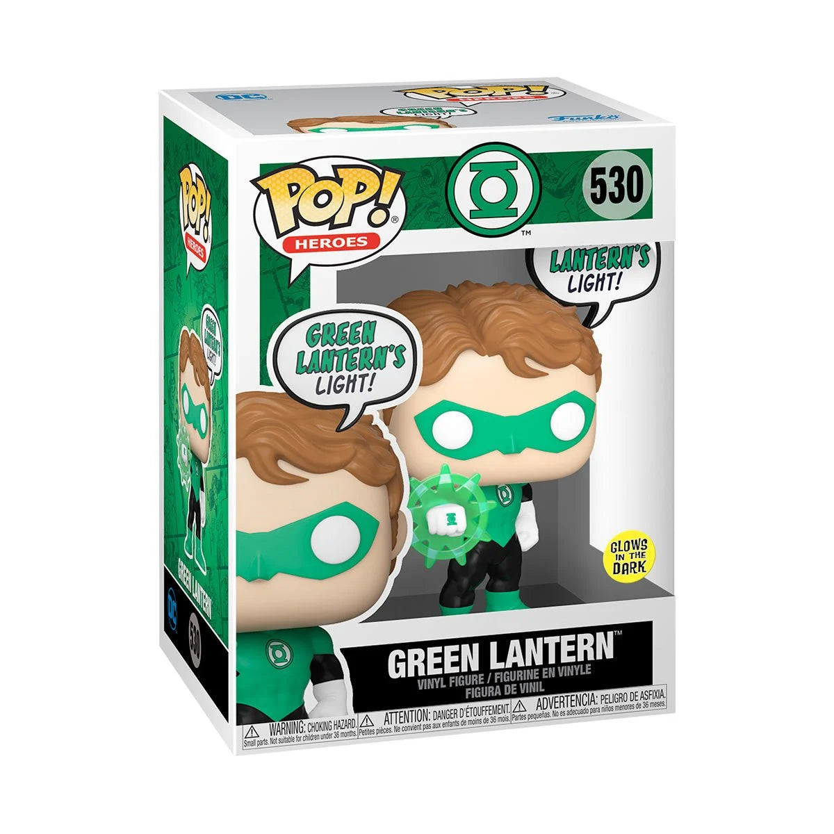DC Comics Green Lantern Glow-in-the-Dark Funko Pop! Vinyl Figure #530 - Outer Limit Toys