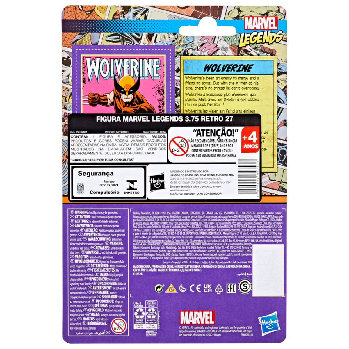 Marvel Legends Retro 375 Collection Wolverine 3 3/4-Inch Action Figure - Outer Limit Toys