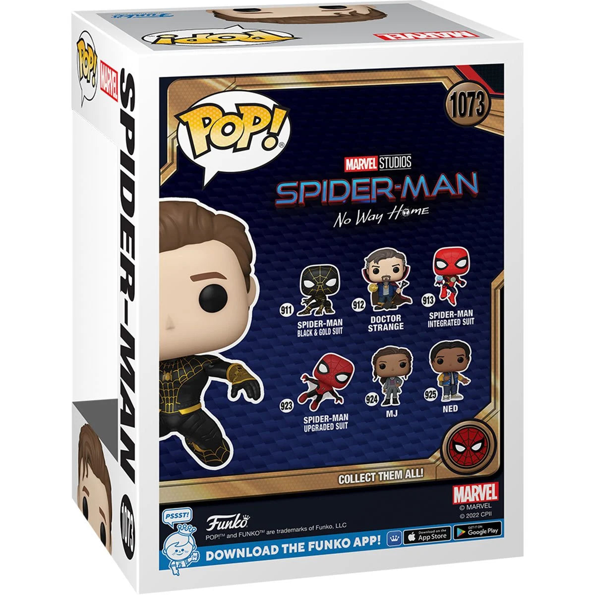 Spider-Man: No Way Home Unmasked Spider-Man Black Suit Pop! Vinyl Figure - AAA Anime Exclusive - Outer Limit Toys