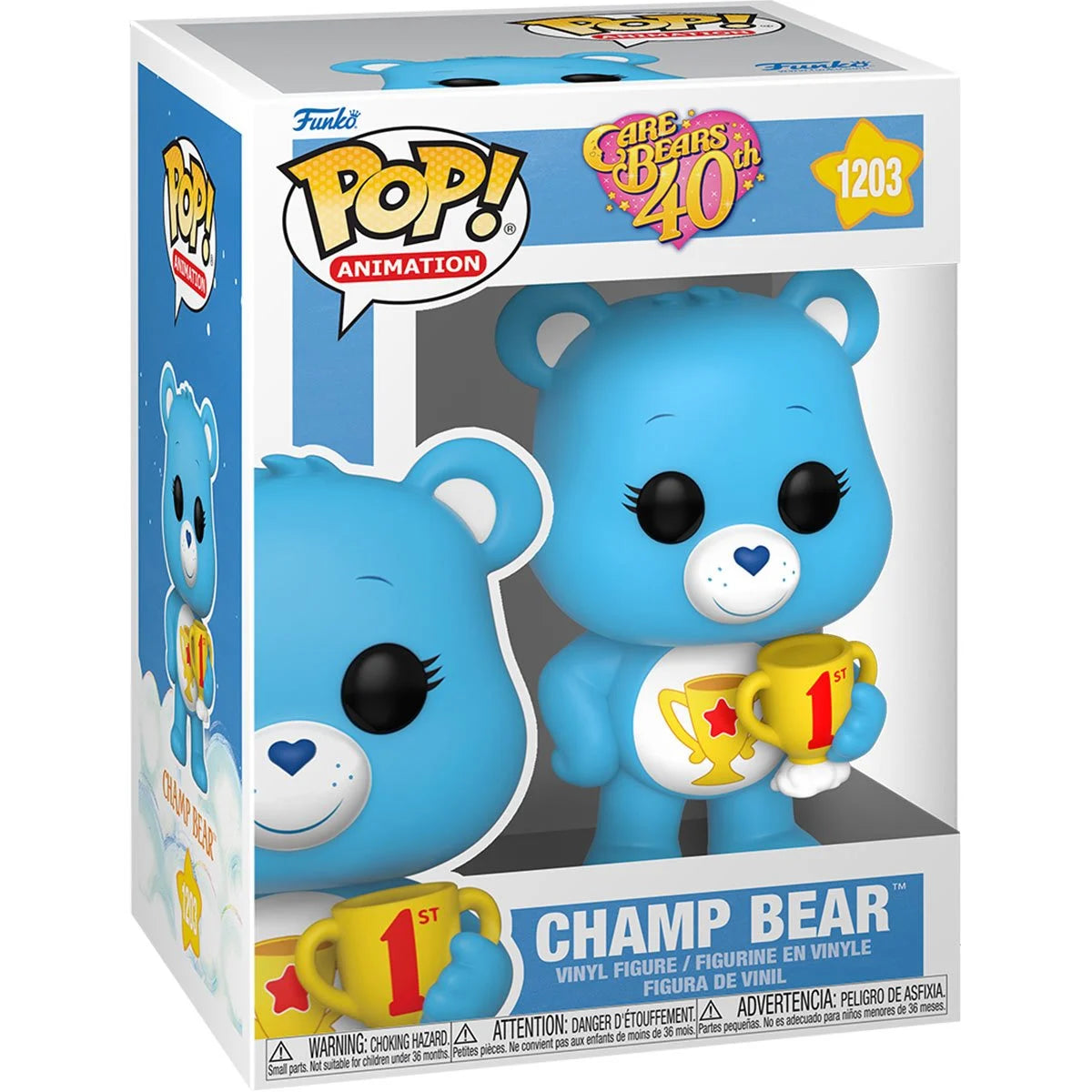 Care Bears 40th Anniversary Champ Bear Pop! Vinyl Figure - Outer Limit Toys