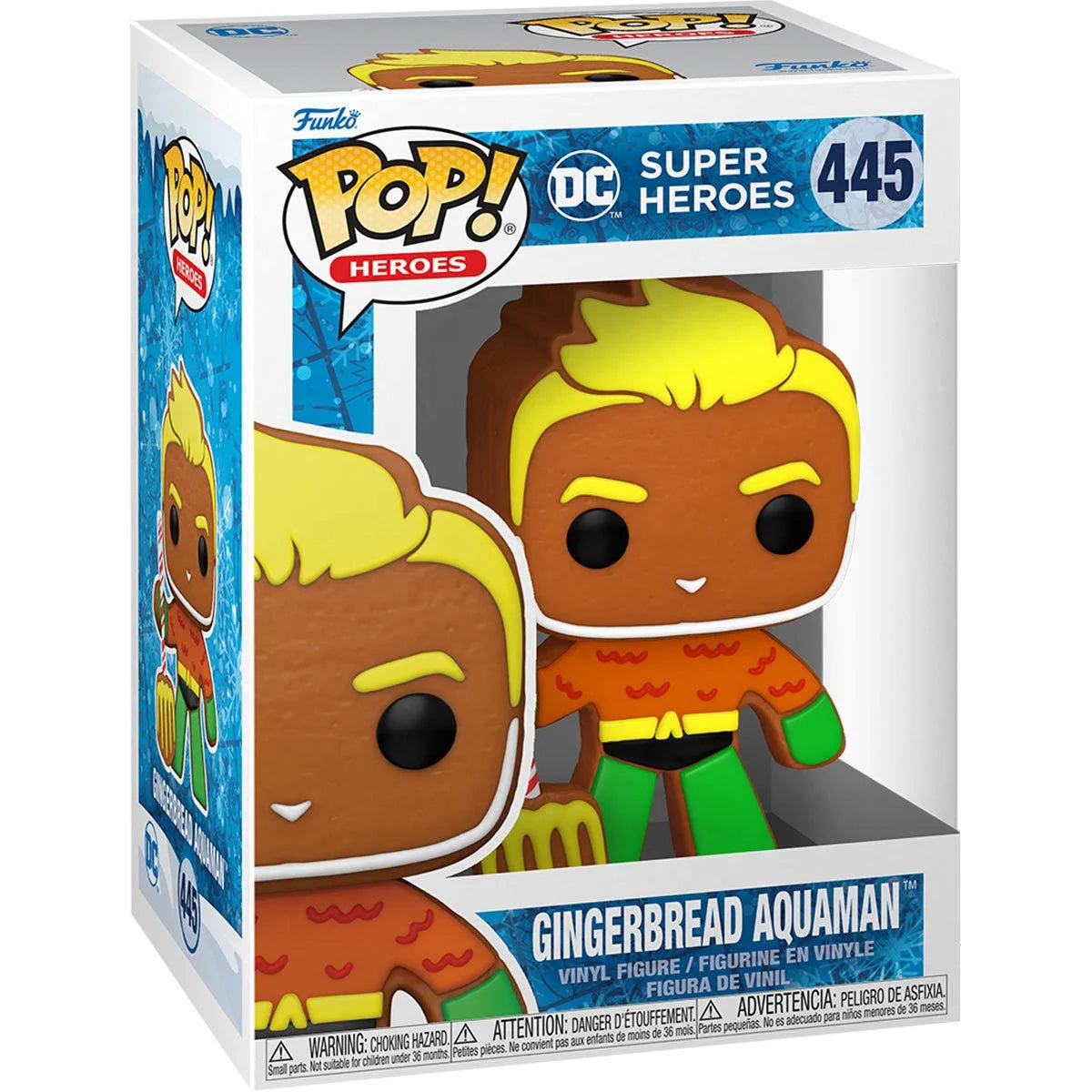 DC Comics Super Heroes Gingerbread Aquaman Pop! Vinyl Figure - Outer Limit Toys