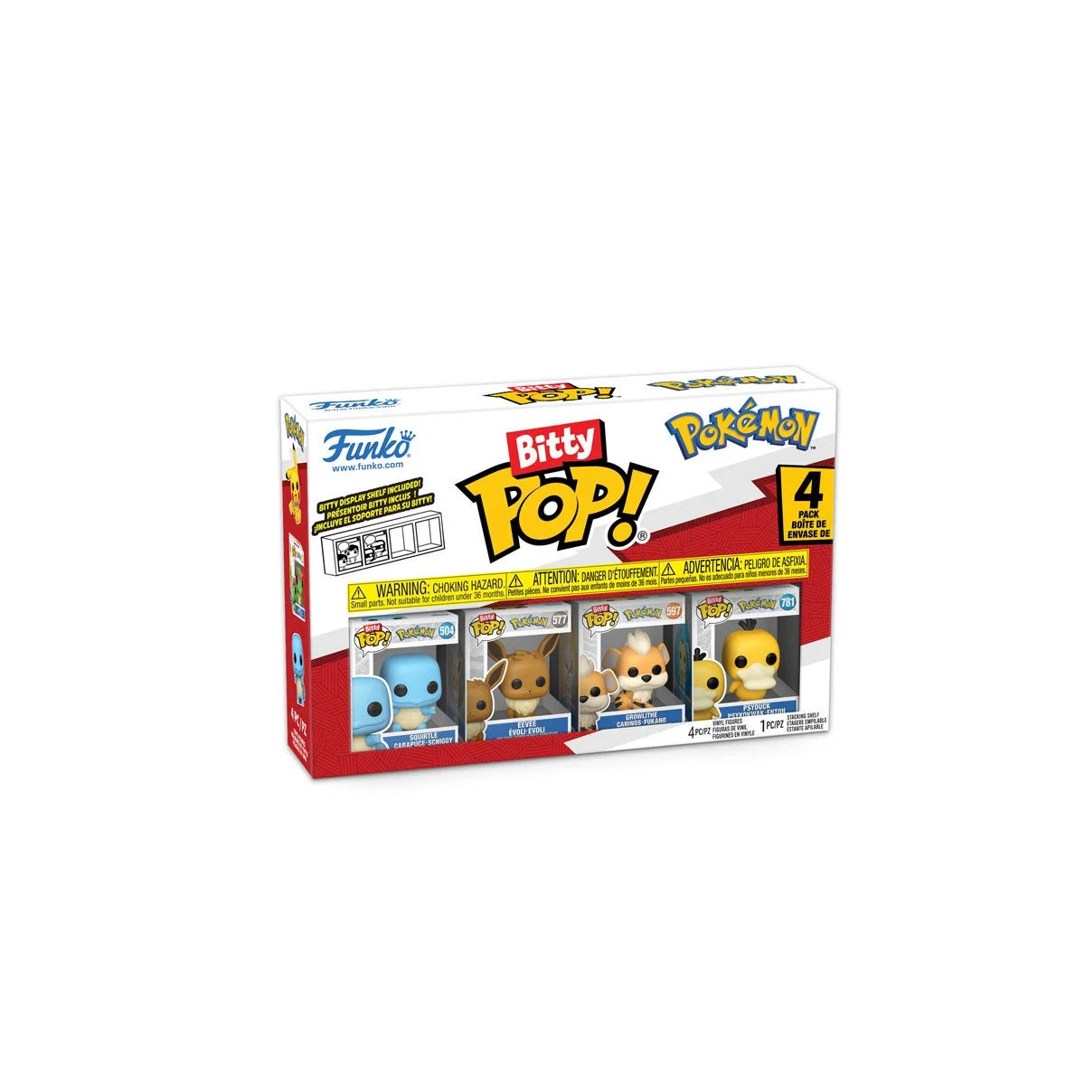 Pokemon Squirtle Funko Bitty Pop! Mini-Figure 4-Pack