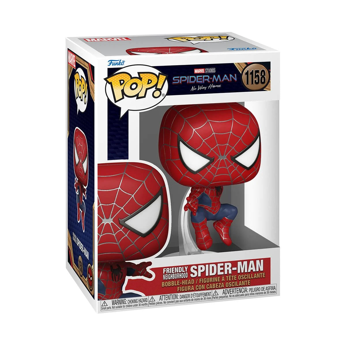 Spider-Man: No Way Home Friendly Neighborhood Spider-Man Leaping Funko Pop! Vinyl Figure #1158