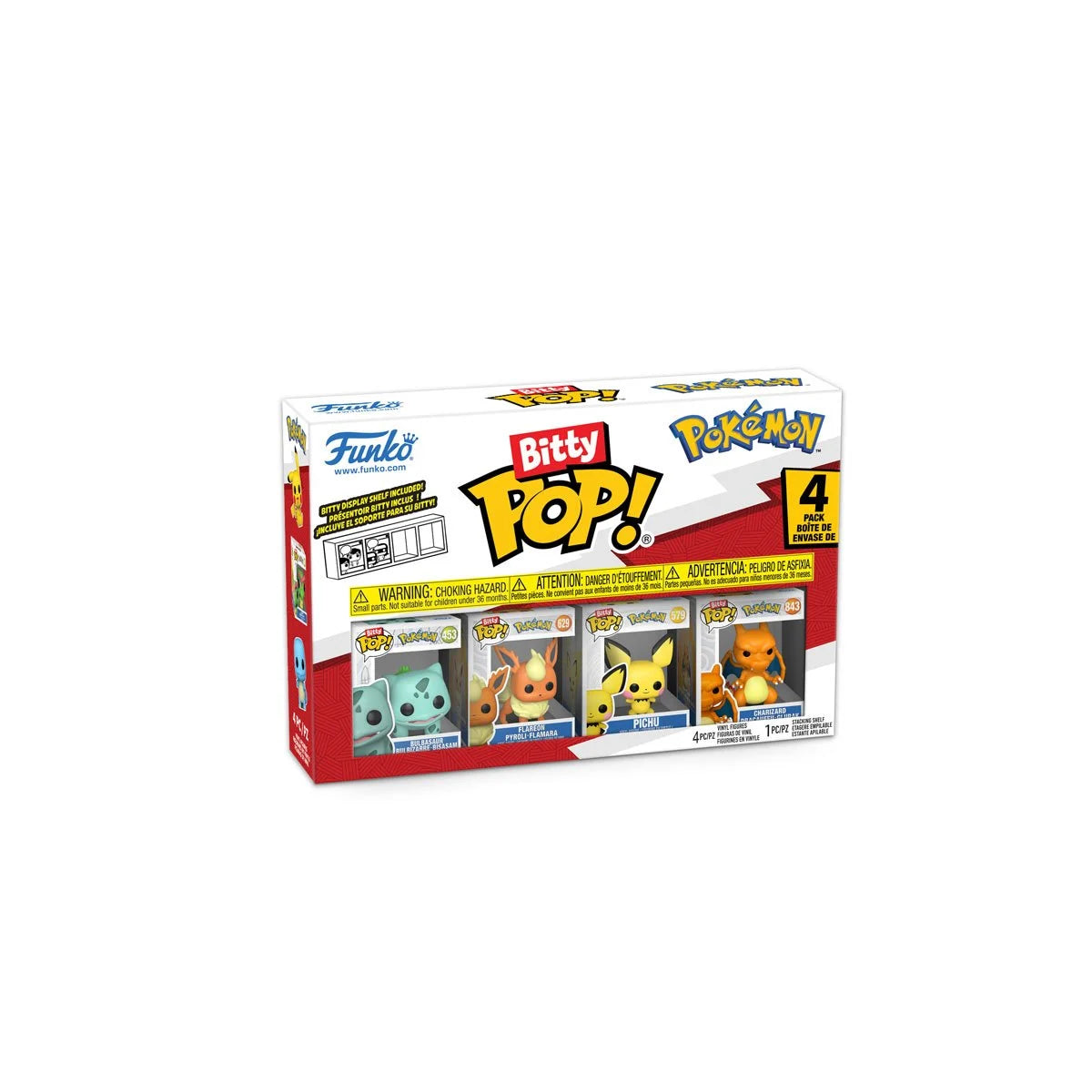 Pokemon Bulbasaur Funko Bitty Pop! Mini-Figure 4-Pack