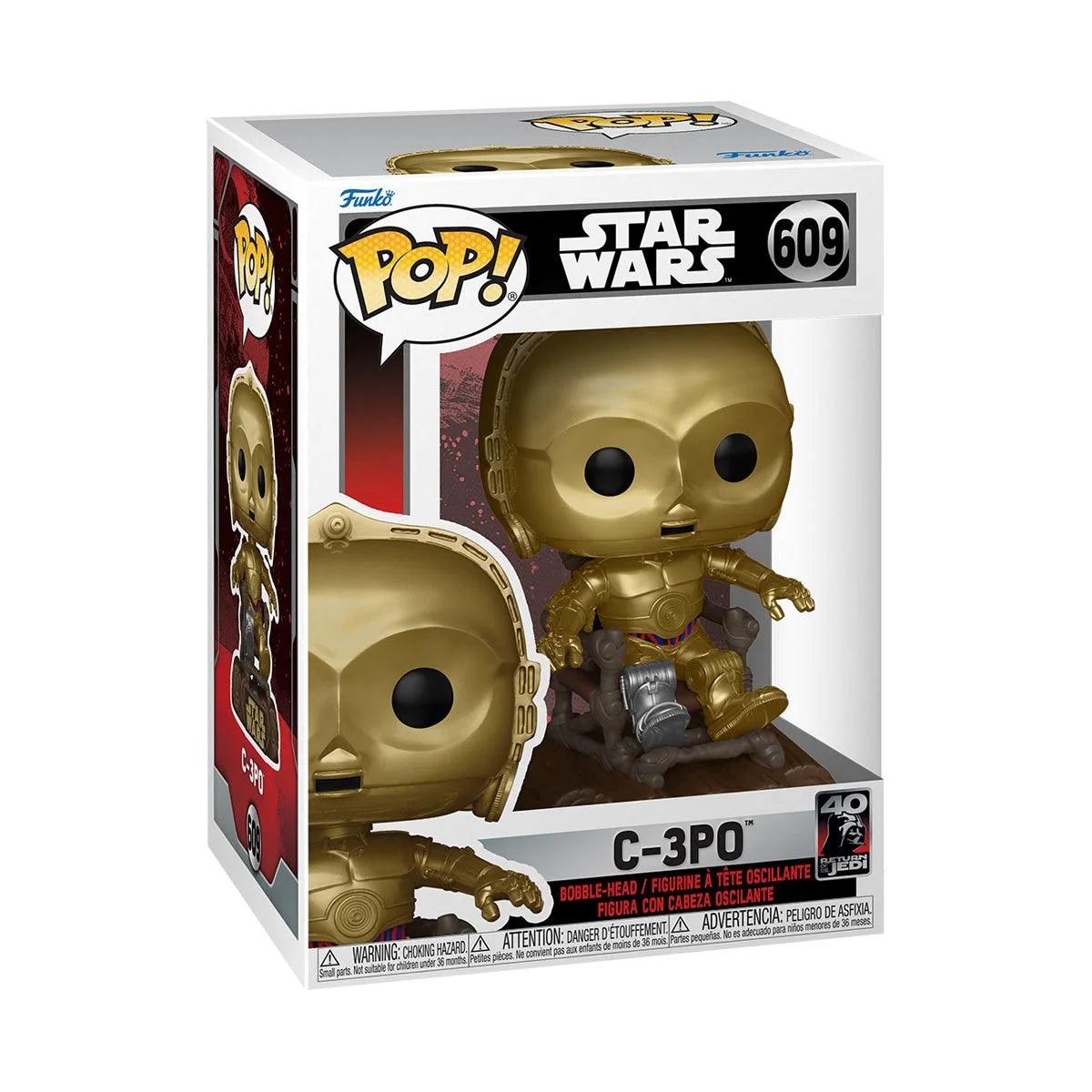 Star Wars: Return of the Jedi 40th Anniversary C-3P0 in Chair Funko Pop! Vinyl Figure #609 - Outer Limit Toys
