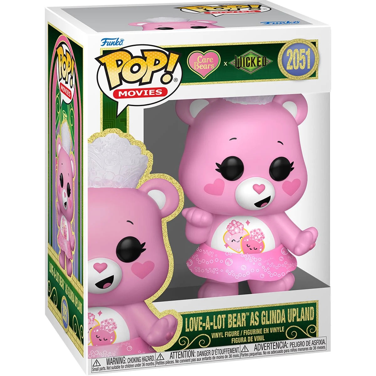 Care Bears x Wicked Love-a-Lot Bear as Glinda Upland Funko Pop! Vinyl Figure #2051 - Outer Limit Toys