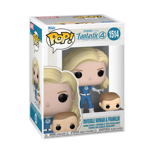 The Fantastic Four: First Steps Invisible Woman & Franklin Funko Pop! Vinyl Figure and Buddy #1514