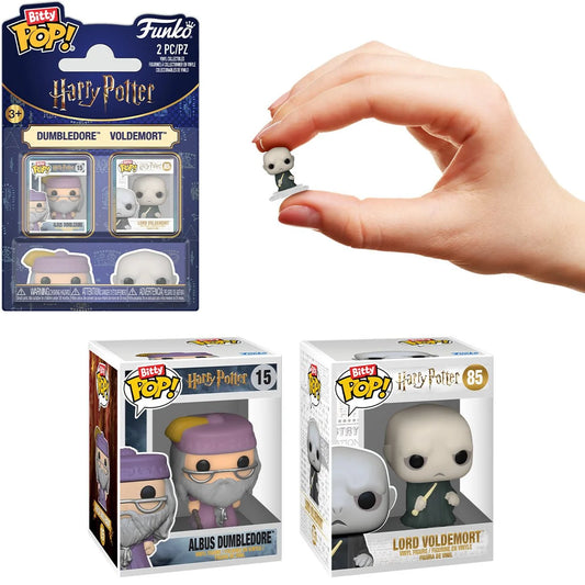 Harry Potter Dumbledore and Voldemort Funko Bitty Pop! Mini-Figure 2-Pack - Outer Limit Toys