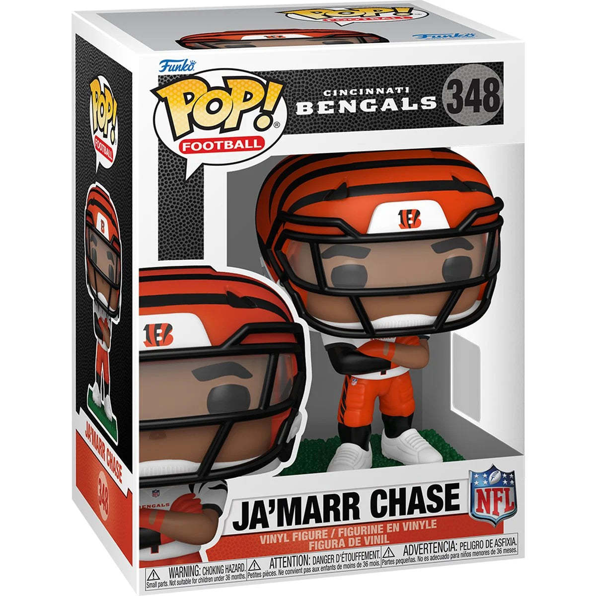NFL Bengals Ja'Marr Chase Funko Pop! Vinyl Figure #348