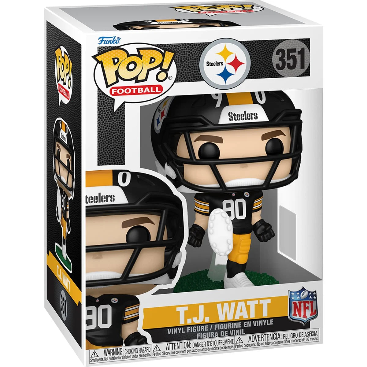 NFL Steelers T.J. Watt Funko Pop! Vinyl Figure #351