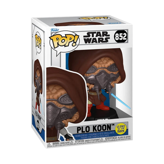 Star Wars The Clone Wars Plo Koon Glow-in-the-Dark Funko Pop! Vinyl Figure #852 - Outer Limit Toys