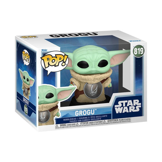 Star Wars: The Mandalorian and Grogu Grogu with Crest Funko Pop! Vinyl Figure #819 - Outer Limit Toys