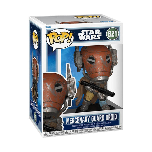 Star Wars: The Mandalorian and Grogu Mercenary Guard Droid Funko Pop! Vinyl Figure #821 - Outer Limit Toys