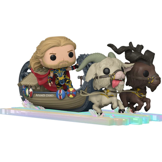 Thor: Love and Thunder Thor, Toothgnasher, and Toothgrinder Goat Boat Super Deluxe Pop! Ride - Outer Limit Toys