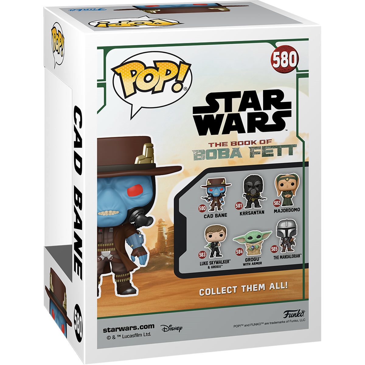 Star Wars: Book of Boba Fett Cad Bane Pop! Vinyl Figure - Outer Limit Toys